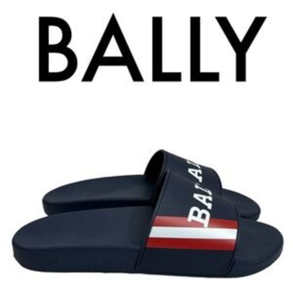 NEW BALLY SIMON O. LOGO SLIDES UNISEX